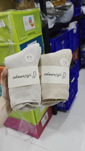 1290 Kaos Kaki Thermal Wanita Tebal Hangat Kaos Kaki Musim Dingin Bahan Wol Akrilik Premium Polos Casual Women Winter Socks Cewek Dewasa