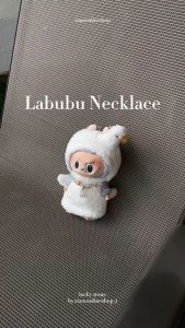 LABUBU NECKLACE (เฉพาะสร้อยคอ) หินเกล็ดหิมะแบบหลากสี ขนาด 8 มม. ประดับจี้ รูปดาว สร้อยคอลาบูบู้ by siamonlineshop