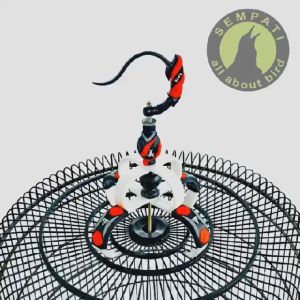 SEMPATI Mahkota Sangkar Murai Socket Soket Racing Pro Cakram Mahkota Gantungan Sangkar Kandang Burung Murai Batu Racing Motif Balap Bongkar Pasang