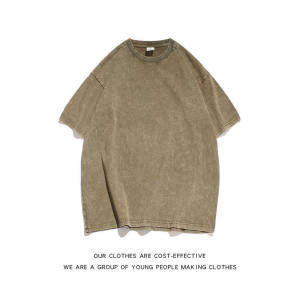 PAZHAOLANG | Heavyweight Vintage Streetwear T-Shirt Cotton