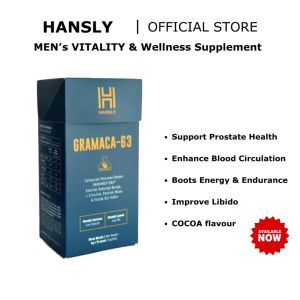GRAMACA-63 Hansly Mens Vitality & Wellness Supplement (Intimate Wellness Supplement)