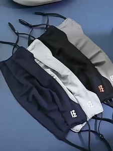 Heabety🎀 หน้ากากป้องกันรังสียูวีใช้ซ้ำได้ หน้ากากปิดหน้าป้องกันแสงแดดระบายอากาศได้ดีผ้าไอซ์ซิลค์สำหรับขี่มอเตอร์ไซค์วิ่งออกกำลังกาย