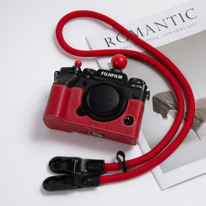กระเป๋าใส่กล้องแบบป้องกันสีแดง Fujifilm XS20 สำหรับกล้อง XT50 กระเป๋าใส่กล้องแบบลำลองแบบใช้งานได้หลายวิธี กระเป๋าใส่กล้องแบบหนังเทียม