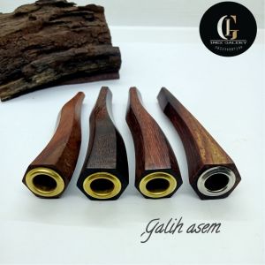 Cangklong pipa once varian segi delapan 7cm kayu galih asem stigi kelor hitam Cendana wangi gaharu kalimosodo kelor emas V1