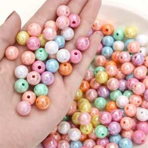 30 cái/túi 12mm Acrylic mạ hạt nhiều màu cho vòng đeo tay vòng cổ làm tròn charm hạt đệm rời thủ công tự làm mặt dây nguồn cung cấp