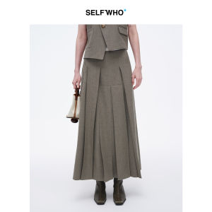 Irregular Pleated Skirt A-line