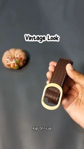 Ikat Pinggang Wanita Sabuk Gesper Bahan PU Tebal Gaya Retro Vintage Simple Belt Fashion Stlye PU16