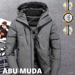 jaket winter pria musim dingin kain parasit autdor nyaman polos