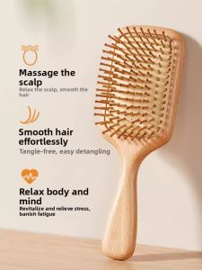 UBT | Massaging Scalp Comb for Women with Long Hair Anti-Hair Loss Rosewood