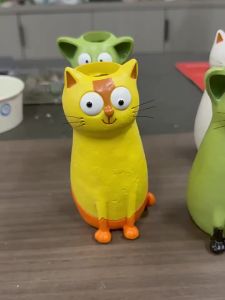 Lọ Hoa Trang Trí Để Bàn Hình Mèo Con Dễ Thương Độc Đáo Làm Từ Nhựa Resin Quà Tặng Cho Người Yêu Mèo Gia Đình Và Bạn Bè Phong Cách Đồng Quê.