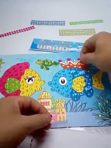 TAIYO Mainan Anak Diamond Painting Sticker DIY Stiker Manik Edukasi Craft Prakarya