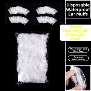 Waterproof Ear Covers for Hair Dyeing & Bath 100 Pieces