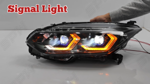 Honda City (2017-2019) GM6 Facelift BMW Angel Eyes Projector Head Lamp Head Lights LED Daylight DRL Running Signal Light 2017 2018 2019