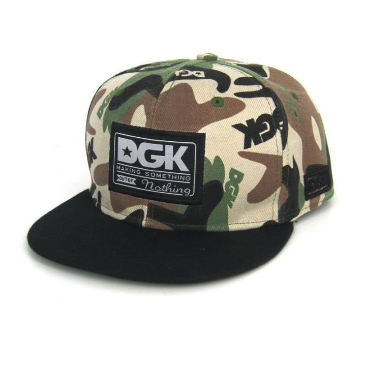 Dgk Camouflage Hip Hop Hip Hop Shade Baseball Cap Flat Brimmed Hat