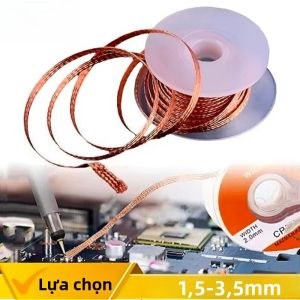 Đồng Hút Thiếc Loại Bện Băng Hàn Bấc Tín Loại Bỏ Dây Hàn Công Cụ Sửa Chữa 1.5/2.0/3/Đường Kính 3.5mm Cho Nhu Cầu Hàn