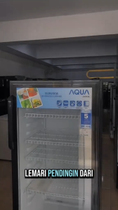 AQUA Elektronik Showcase 3 Rak AQB-181GO Beverage Cooler 170 L Garansi Resmi BY TMJ