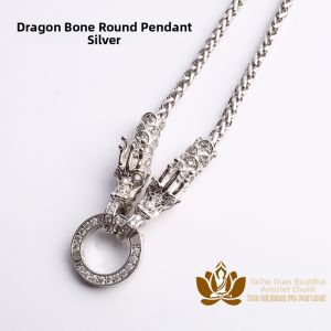 Titanium Steel Necklace with Golden Plating And Dragon Scale Chain Buddhist Amulet Pendant Original Design Couples Jewelry