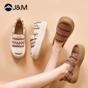 Joy&Mario Womens Walking Shoes Rubber Flat Sole Comfortable Durable Casual Loafers