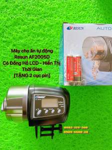 [TẶNG 2 cục pin] Máy Cho Cá Ăn Tự Động RESUN AF2005D - Có Đồng Hồ LCD Hiển Thị Thời Gian | Không Sợ Cá Đói Khi Đi Công Tác Đi Du Lịch..