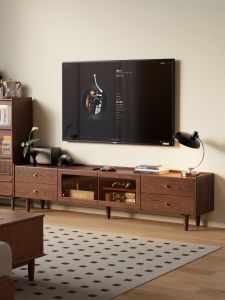 DONGMU | Storage Oak TV Cabinet Nordic Retro Style