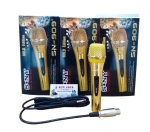 MIC SONY SN 909 BODY GOLD EDITION MICROPHONE KABEL MIC KARAOKE