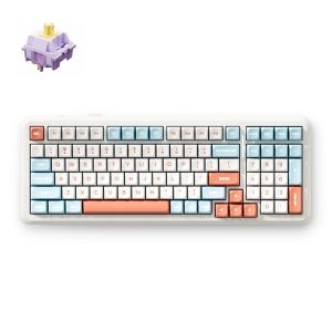 MCHOSE | MCHOSE K99 V2 Wireless Mechanical Keyboard for gift Three mode Customized Gaming Office RGB 8000mAh Hot Swappable Gasket Mount