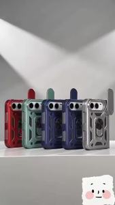 LS | Ốp Lưng Chống Sốc Armor Cho iPhone 18 Duo Với Giá Đỡ Từ Tính Trên Ô Tô Cửa Sổ Trượt Bảo Vệ Camera Mặt Lưng