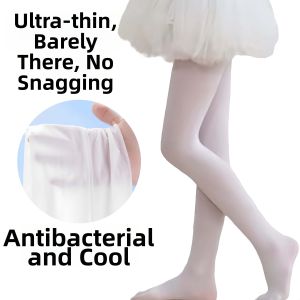 Summer Lightweight Ballet Practice Leggings White Tights