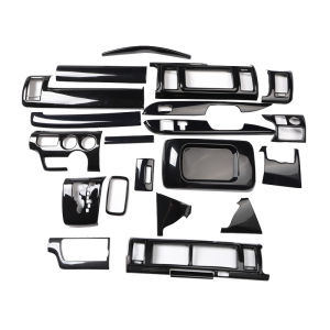 Black Piano Gear Shift Patch for Toyota Hiace 14-18 Models Interior Modification Shift Knob Sticker Auto Accessories