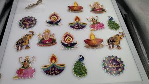16 pcs 2025 Diwali Decoration items Happy Deepavali Festival Decor Hanging Pendants Party Decoration Deepavali Festival Decoration Gift