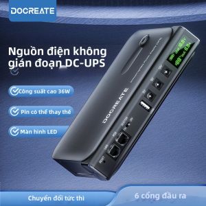 Gaqqee | Bộ Lưu Điện DC 1036L UPS Nguồn Dự Phòng 5V/9V/12V/15V/24V Cho Bộ Định Tuyến Modem Quang Điện Áp AC85-265V Loại Trực Tuyến Viễn Thông
