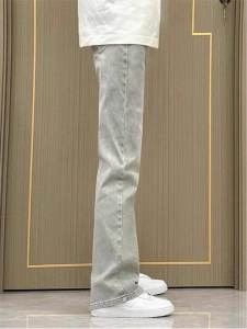 Grey Cement Smoke Mens Skinny Jeans American Retro Style Bell Bottoms Straight Leg Slimming Jeans for Men Autumn Summer New Arrival