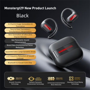 Monster | Monster GT29 Bluetooth Earphones AI Translation HiFi Lossless Sound Quality Noise Cancelling Microphone Communication Earbuds