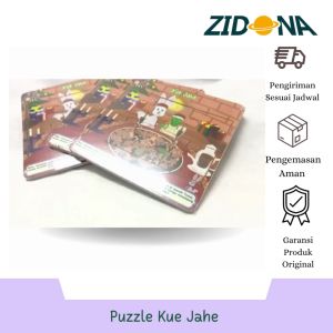 Puzzle Kue Jahe Rabbit&Turtle Bahan MDF
