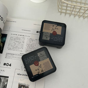 Simple Vintage Rose Student Invisible Glasses Case Partner Care Box Beautiful Contact Lens Box Compact Size Portable Design