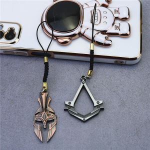 Metal Assassins Creed Odyssey Keychain Mobile Phone Pendant U Disk Keychain Alloy Mobile Phone Accessory Other Brand 001