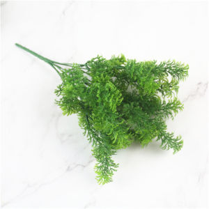 7 Branches Green  Artificial Plants Water Grass Plastic Faux Persian Grass Fern Flower Wall Accessories Garden Bushes Home Decor