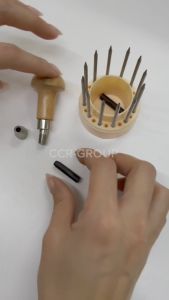 เข็มปั่นไข่ปลาชุดเบอร์ 1-12 พร้อมจำปาจับ