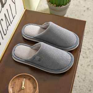 Japanese Style Linen Slippers for Women Home Indoor Spring & Fall For Home Couple All Year Round Silent Anti-Slip Diablement Fort Slippers for Men