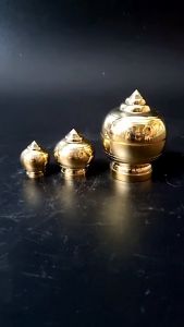 ผอบ พระธาตุ ขนาด 3 ใส่เกษา ทองเหลืองแท้ พร้อมส่ง ใส่พระธาตุ