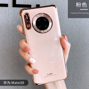 Huawei Mate30 pro Silicone Phone Case New Model Female Mate30 Full Cover Anti-Fall 5G No Border Electroplating M30 Por E Trendy Mte Curved Screen Mt30