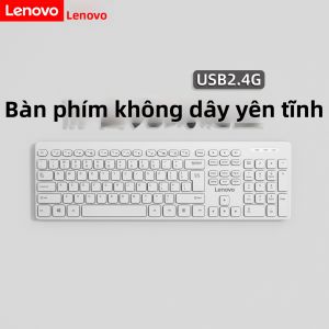 Lenovo | Bộ Bàn Phím Và Chuột Mỏng Chocolate cho Văn Phòng Yên Tĩnh