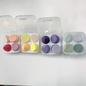 [BISA COD] EGG PUFF SET BEAUTY SPONS KECANTIKAN PROFESSIONAL SPONGE MAKE UP 1 KOTAK (4 PCS)