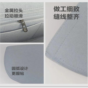 Exceedman Plush Makeup Bag Inner Organizer Pain Bag Storage Solution Lightweight round Bottom Style for Students