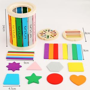 Toddlers Montessori Toy Learning Color Sorting Toy Shape Matching Game Early Educational Toy Fine Motor Skill Kid Sensory Toys