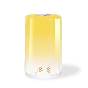 Sunrise Alarm Clock with Wake Up Light Natural Sounds Night Light Touch Control for Bedroom Kids Adults Christmas Gift Sleep Aid