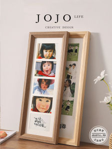 Khung Ảnh DIY Sáng Tạo Ba Lẻ Năm Lẻ Khung Ảnh Chữ Nhật Đơn Giản Hiện Đại Bằng Gỗ Nguyên Khối Khung Ảnh Không Có Hình