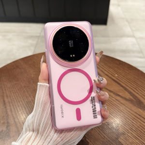 MAKE | New Pink Thin Matte Transparent Full-body Simple Stylish Scratch-resistant Hard Phone Case For Xiaomi 14 Ultra/14 Pro