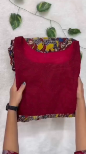Wedding Wear Designer Soft Muslin kalamkari print Gown For Women