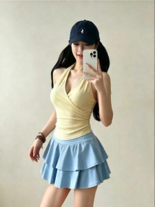 High Waist Slim Fit Short Skirt Tennis Skort